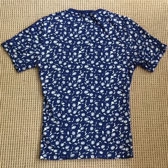 SANDRO PARIS FLORAL PRINT T-SHIRT NAVY & WHITE - Picture 8 of 11